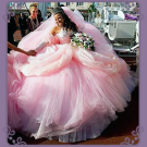 pink poufy wedding dress